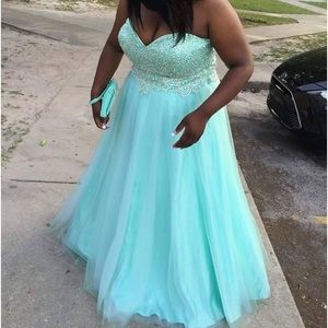 Sky blue Prom Dress